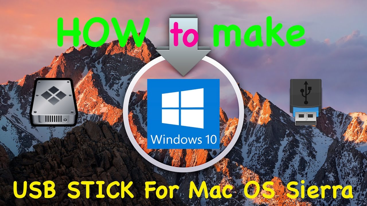 create windows 10 usb stick on mac